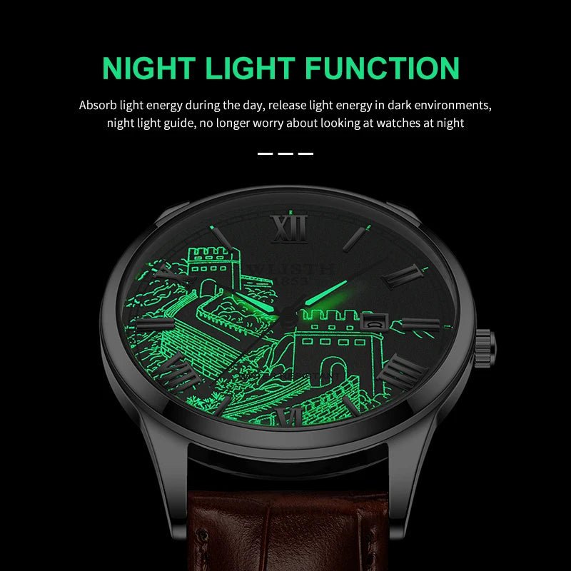 SaneShoppe-Waterproof Business Men Watch Fashion Luminous Wristwatch - Top Brand for Man