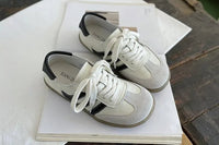 SaneShoppe - Careaymade - Genuine Leather women's shoes,soft sole comfortable casual single shoes,cowhide ugly cute lace up small white shoes