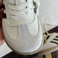 SaneShoppe - Careaymade - Genuine Leather women's shoes,soft sole comfortable casual single shoes,cowhide ugly cute lace up small white shoes