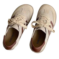 SaneShoppe - Careaymade - Genuine Leather women's shoes,soft sole comfortable casual single shoes,cowhide ugly cute lace up small white shoes