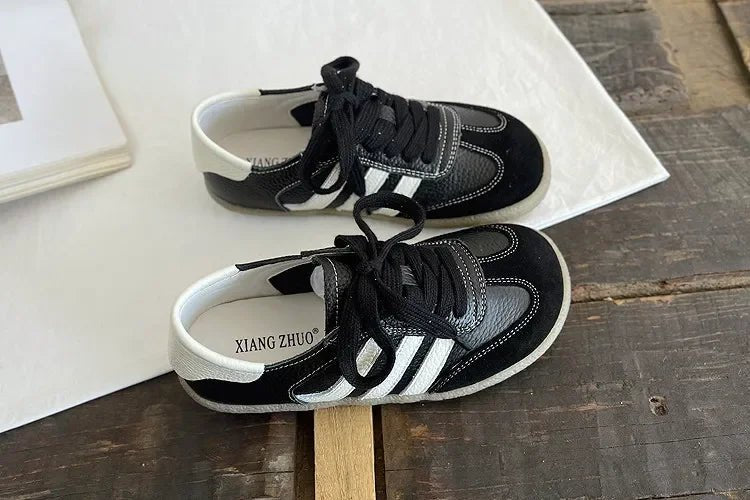 SaneShoppe - Careaymade - Genuine Leather women's shoes,soft sole comfortable casual single shoes,cowhide ugly cute lace up small white shoes