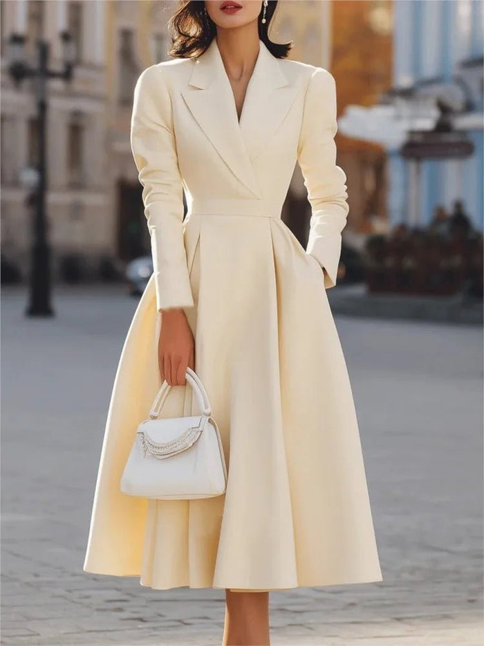SaneShoppe - Casual Long Sleeve Maxi Dress Women 2025 Autumn Winter Party A - line Slim Dresses Elgant Vestidos