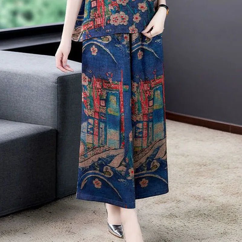 SaneShoppe-Vintage Fashion Short Sleeve 2023 Summer Collection for Women