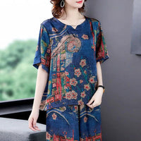 SaneShoppe-Vintage Fashion Women's Two Piece Set 2023 Summer Loose Short Sleeve T-shirt Wide Leg Pants
