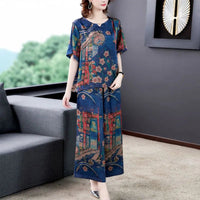 SaneShoppe-Vintage Fashion Short Sleeve 2023 Summer Collection for Women