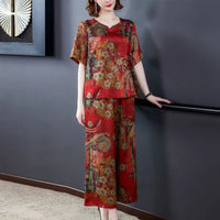 SaneShoppe-Vintage Fashion Short Sleeve 2023 Summer Collection for Women