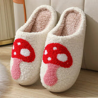 SaneShoppe - Christmas Elk Warm Cotton Slippers Women Winter Comfortable Home Slides Cute Furry Reindeer Warm Plush Sandals for Men Women