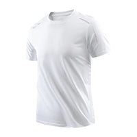 SaneShoppe - CHRLCK Men's Running Quick Drying T-shirts Breathable Hiking Fishing Tees Soft Elasticity Outdoor Sports Short Shirt Summer