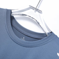 SaneShoppe - CHRLCK Men's Running Quick Drying T-shirts Breathable Hiking Fishing Tees Soft Elasticity Outdoor Sports Short Shirt Summer