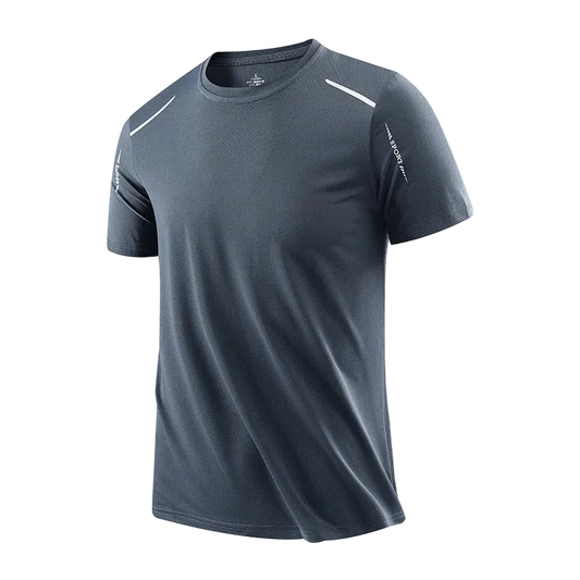 SaneShoppe - CHRLCK Men's Running Quick Drying T-shirts Breathable Hiking Fishing Tees Soft Elasticity Outdoor Sports Short Shirt Summer