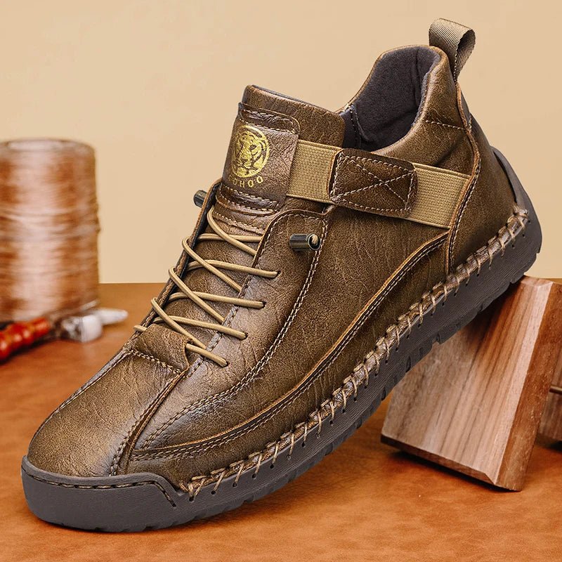 SaneShoppe - CLOHOO Handmade Men's High - Top Sport Casual Boots Breathable Outdoor Wear with Extended Size Options Classic Ankle Boots