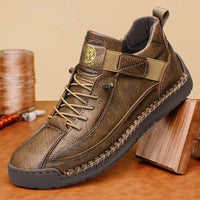 SaneShoppe - CLOHOO Handmade Men's High - Top Sport Casual Boots Breathable Outdoor Wear with Extended Size Options Classic Ankle Boots