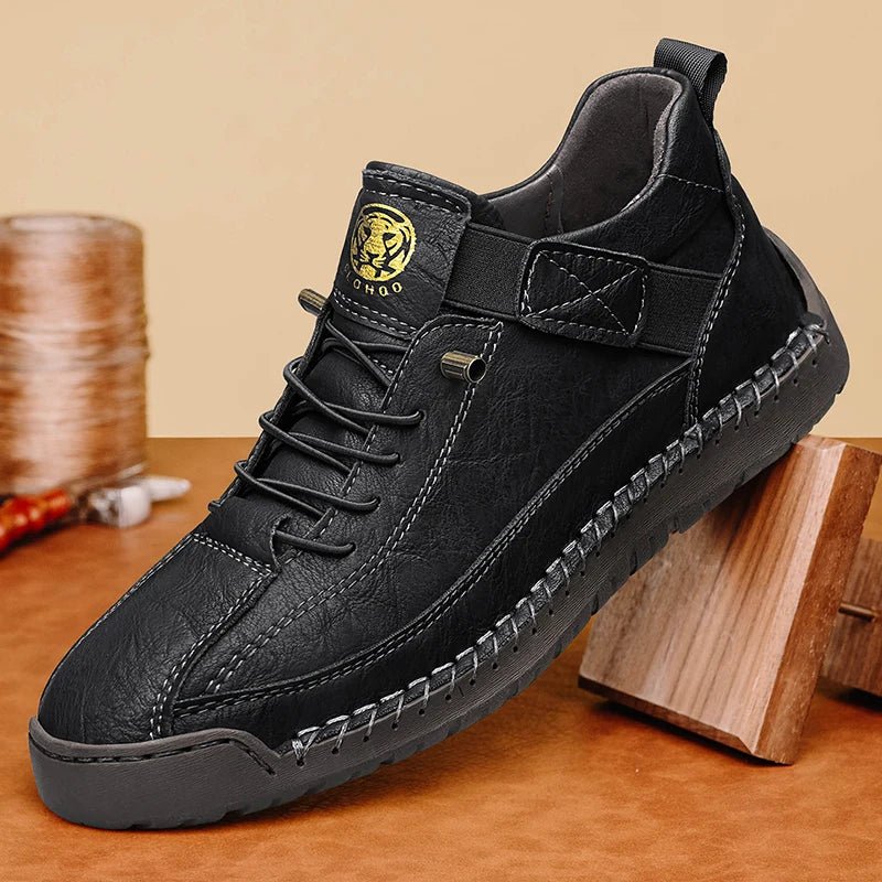 SaneShoppe - CLOHOO Handmade Men's High - Top Sport Casual Boots Breathable Outdoor Wear with Extended Size Options Classic Ankle Boots