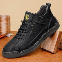 SaneShoppe - CLOHOO Handmade Men's High - Top Sport Casual Boots Breathable Outdoor Wear with Extended Size Options Classic Ankle Boots