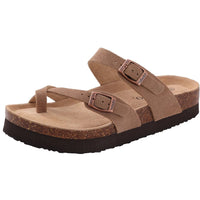 SaneShoppe-Comwarm Women's Suede Mules Men Clogs Sandals With Arch Support, Beach Slides