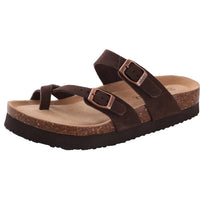 SaneShoppe-Comwarm Women's Suede Mules Men Clogs Sandals With Arch Support, Beach Slides