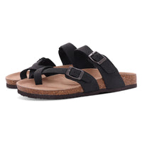 SaneShoppe-Comwarm Women's Suede Mules Men Clogs Sandals With Arch Support, Beach Slides