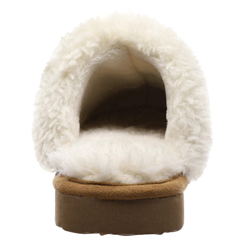 SaneShoppe - Comwarm Winter Fluffy Fur Slippers for Women Warm New Home Slippers Faux Fur House Mules Shoes Indoor Bedroom Comfy Fuzzy Slides