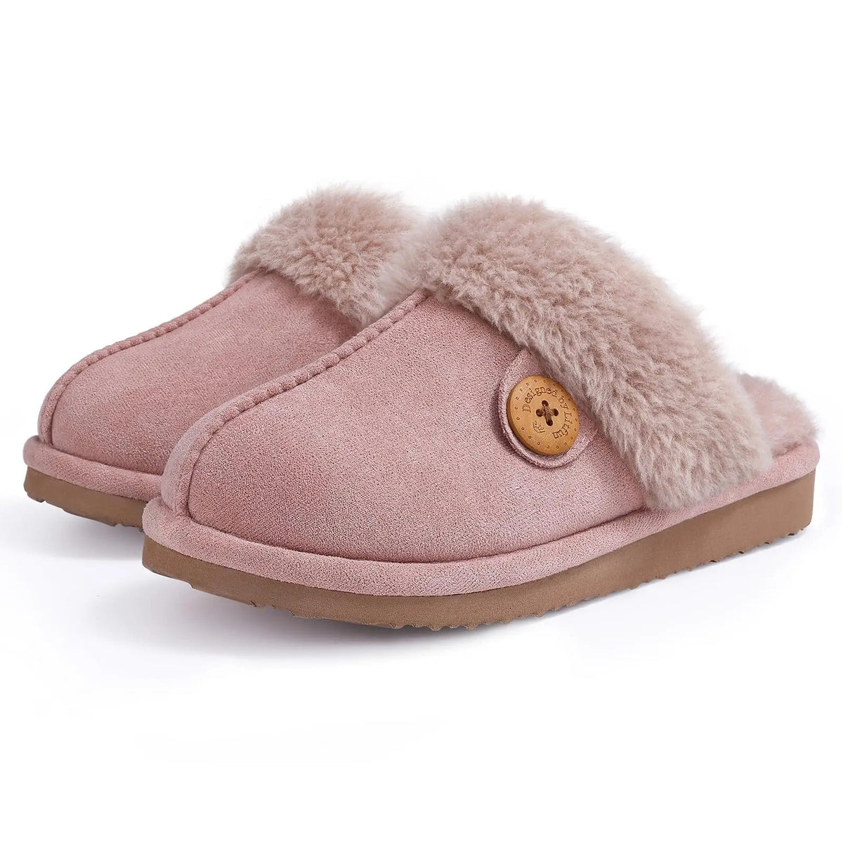 SaneShoppe - Comwarm Winter Fluffy Fur Slippers for Women Warm New Home Slippers Faux Fur House Mules Shoes Indoor Bedroom Comfy Fuzzy Slides