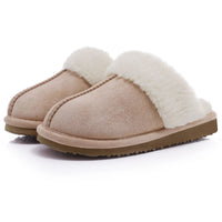 SaneShoppe - Comwarm Winter Fluffy Fur Slippers for Women Warm New Home Slippers Faux Fur House Mules Shoes Indoor Bedroom Comfy Fuzzy Slides