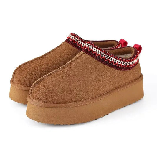 SaneShoppe-Crestar Women's Winter Slippers - Stylish & Cozy Plush Ankle Boots for Indoor & Outdoor