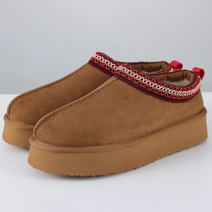 SaneShoppe-Crestar Women's Winter Slippers - Stylish & Cozy Plush Ankle Boots for Indoor & Outdoor