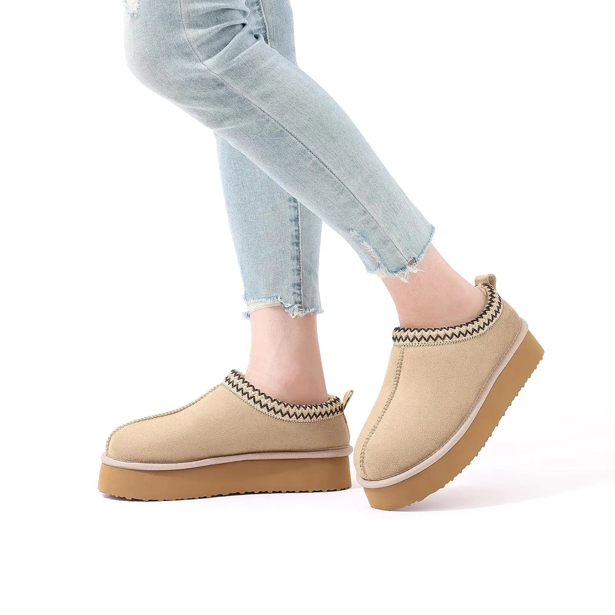 SaneShoppe - Crestar Women's Winter Slippers Lady Classic Fashion Brand Warm Thick Sole Shoes Short Plush Ankle Snow Boots Outdoor and Indoor