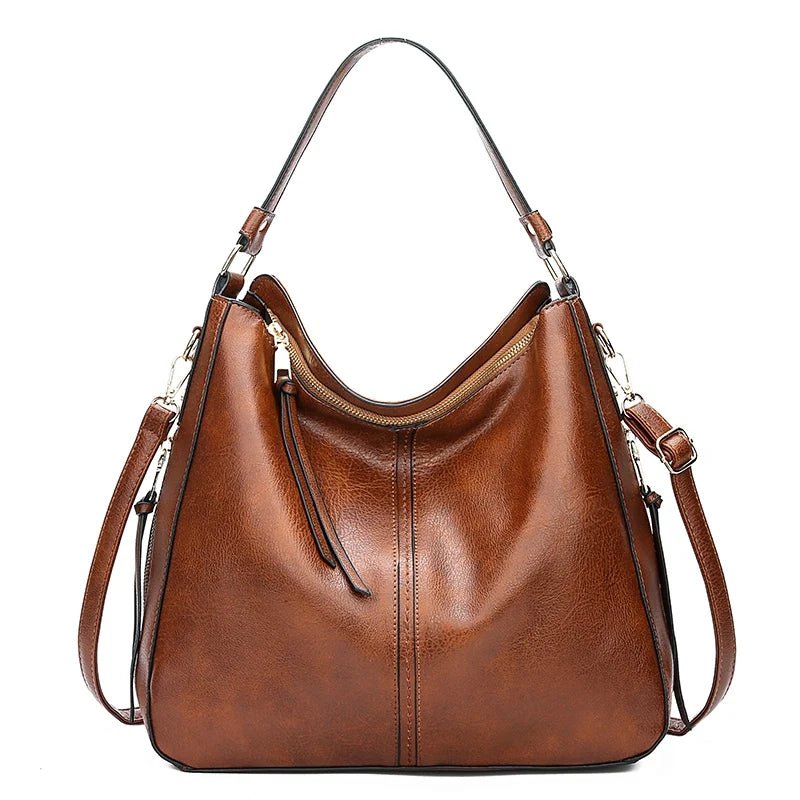 SaneShoppe - DIDABEAR Hobo Bag Leather Women Handbags Female Leisure Shoulder Bags Fashion Purses Vintage Bolsas Large Capacity Tote bag