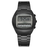 SaneShoppe-Retro Digital Dual-Display Men's Watch with Stainless Steel Strap and Backlight