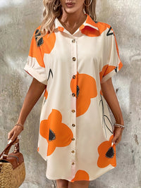 SaneShoppe - Elegant Dinghui shirt loose vacation dress