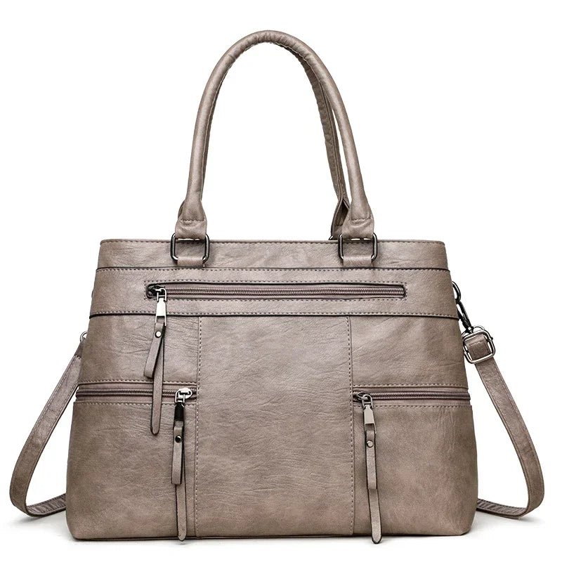 SaneShoppe-Luxury Leather Handbag Women's Crossbody Tote Casual Shoulder Purse Elegant Brand
