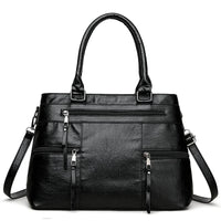 SaneShoppe-Luxury Leather Handbag Women's Crossbody Tote Casual Shoulder Purse Elegant Brand