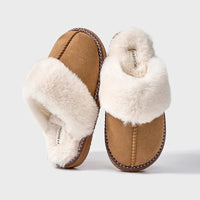 SaneShoppe - Evshine 2024 New Women Fuzzy Warm Slippers Faux Fur Cotton Slippers Fluffy Non - Slip Slides Winter Fashion Women Cozy House Shoes