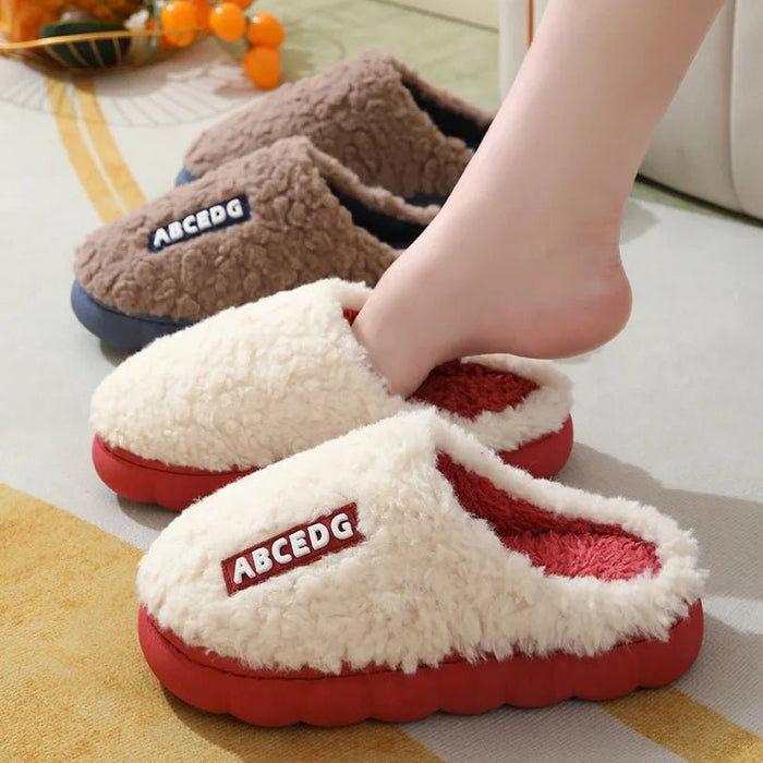 SaneShoppe - Evshine Winter Warm Cotton Slippers Living Room Bedroom Slippers Women Fashion Comfort House Slides Casual Slippers For Women