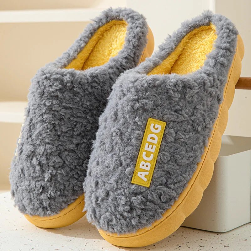 SaneShoppe - Evshine Winter Warm Cotton Slippers Living Room Bedroom Slippers Women Fashion Comfort House Slides Casual Slippers For Women