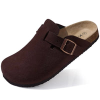 SaneShoppe - Eyriphy Leather Clogs Women's Clogs Cork Mules Arch Support Cork Clogs Women Slippers Potato Footbed Women Sandal Antislip Clogs