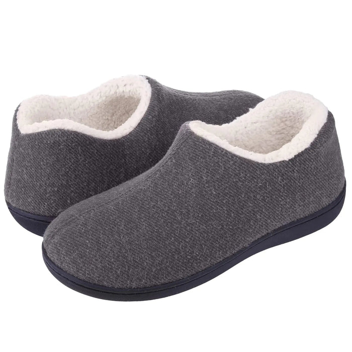 SaneShoppe - Eyriphy Short Plush Slippers For Women Winter Warm Cozy Home Slides Flat Non - Slips Female Slippers Fur Suede Soft Bottom Shoes