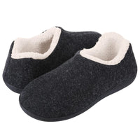 SaneShoppe - Eyriphy Short Plush Slippers For Women Winter Warm Cozy Home Slides Flat Non - Slips Female Slippers Fur Suede Soft Bottom Shoes