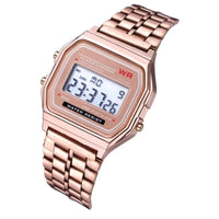 SaneShoppe-Stylish F91W Steel Band LED Digital Sports Watch for Business Women and Men