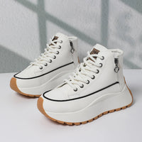 SaneShoppe - Fashion Anti Slip Women's Skateboarding Footwear Leisure Shoes 2025 Autumn New Arrival High - top Women Casual Sports Shoes