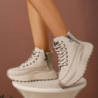 SaneShoppe - Fashion Anti Slip Women's Skateboarding Footwear Leisure Shoes 2025 Autumn New Arrival High - top Women Casual Sports Shoes