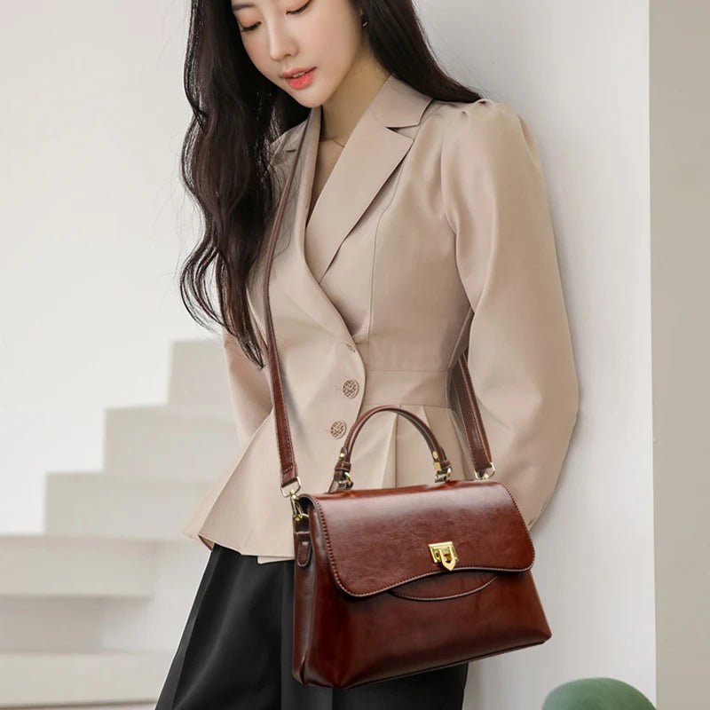 SaneShoppe - Fashion Female Handbag High Quality Soft Leather Single Shoulder Square Bag Luxury Famous Designer Is Women Crossbody Sac A Main