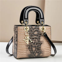 SaneShoppe - Fashion gradient high - grade alligator print women's handbag, texture all matching travel single shoulder crossbody bag