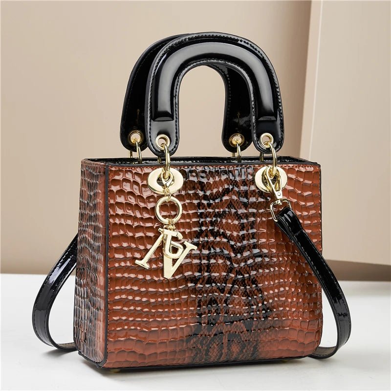 SaneShoppe - Fashion gradient high - grade alligator print women's handbag, texture all matching travel single shoulder crossbody bag