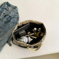 SaneShoppe - Fashion Large Tote Padded Handbags Designer Quilted Women Shoulder Bags Luxury Nylon Down Cotton Crossbody Bag Winter Tote Big