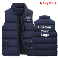 SaneShoppe-Men's Sleeveless Down Vest, Fashion Stand Collar Jacket