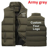 SaneShoppe-Men's Sleeveless Down Vest, Fashion Stand Collar Jacket