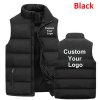 SaneShoppe-Men's Sleeveless Down Vest, Fashion Stand Collar Jacket