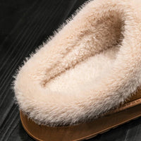 SaneShoppe - Fashion Women Fluffy Slippers for Autumn and Winter Indoor EVA Thick Sole Anti - Slip and Warm Unisex Slippers for Winter