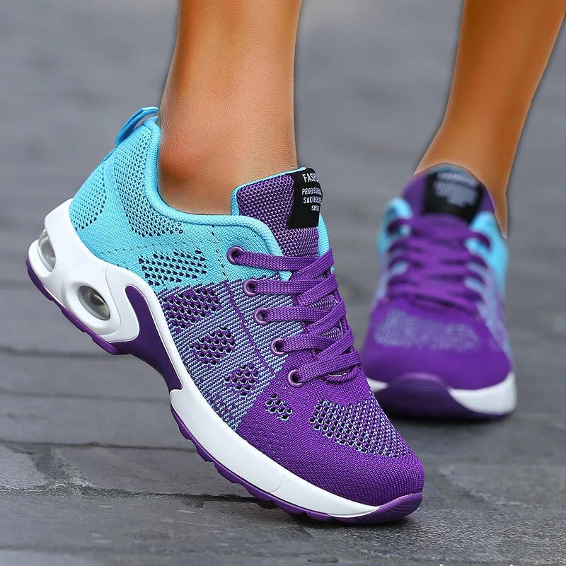 SaneShoppe - Fashion Women Sneakers Lace Up Women's Sneakers Plus Size Platform Shoes Soft Breathable Zapatillas Mujer Female Footwear